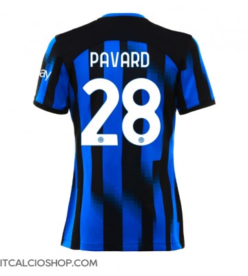 Inter Milan Benjamin Pavard #28 Prima Maglia Femmina 2023-24 Manica Corta